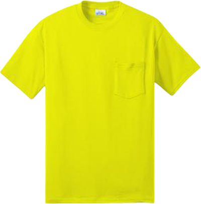 Port & Company 50/50 Safety T-Shirt w/Pocket