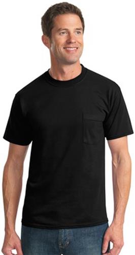 JERZEES Heavywt. 50/50 Cotton/Poly Pocket T-Shirt