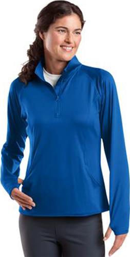 Sport-Tek Lady Sport-Wick Stretch 1/2-Zip Pullover. Decorated in seven days or less.