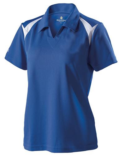 Holloway Ladies Laser Performance Pique Polo Shirt. Printing is available for this item.