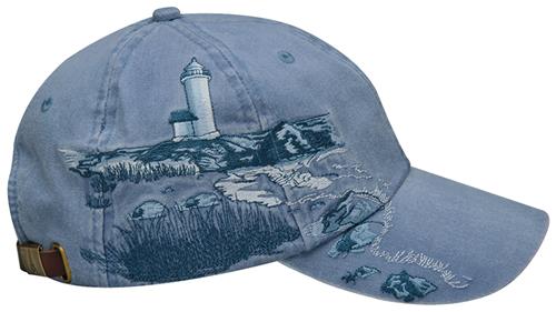 Adams Lighthouse Coast Embroidered Caps