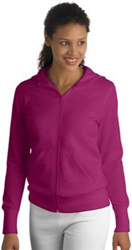 Sport-Tek Ladies Full-Zip Hooded Fleece Jacket. Decorated in seven days or less.