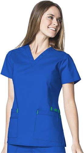WonderWink Verity V-Neck Scrub Top. Embroidery is available on this item.