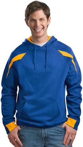 Sport-Tek Color-Spliced Pullover Hooded Sweatshirt