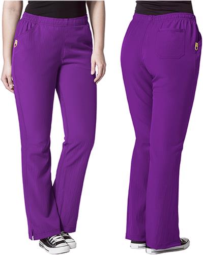 WonderWink Plus Flare Leg Tummy Panel Scrub Pant. Embroidery is available on this item.