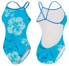 Adoretex Womens Hawaiian Flower One Piece Swimsuit