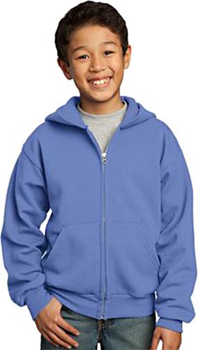 Port & Company Youth Full-Zip Hooded Sweatshirt