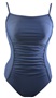 Adoretex Female Solid Shirred Back Swimsuit (FN011)