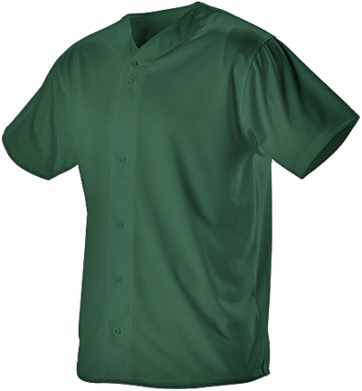 Alleson Full 6-Button Lightweight Baseball Jersey. Decorated in seven days or less.