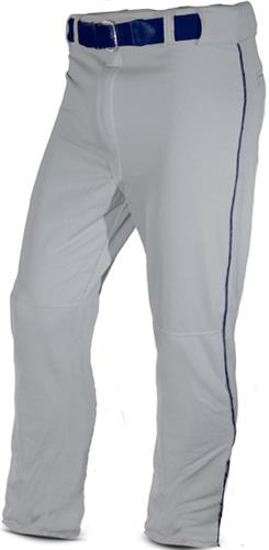 Mens AXL (White/Royal) Relaxed Fit Baseball Pants with Piping