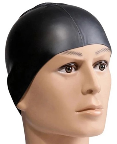 Adoretex Classic Silicone Unisex Solid Swim Cap (CS001)