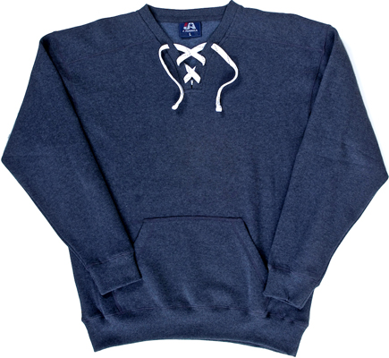 J America Sport Lace Fleece Crew. Decorated in seven days or less.