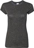 J America Ladies Glitter Tee 8138