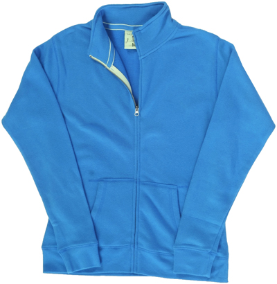 J America Ladies Sueded Fleece Full Zip Jacket. Decorated in seven days or less.