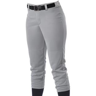 Softball Pant Beltloop Green w/ White Piping