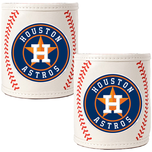 MLB Houston Astros Baseball 2pc Can Holder Set