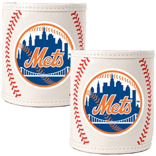 MLB New York Mets Baseball 2pc Can Holder Set