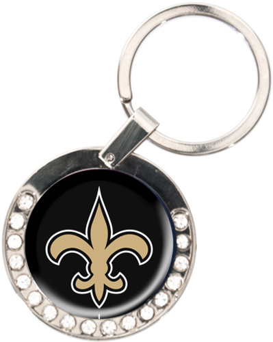 NFL New Orleans Saints Rhinestone Key Chain