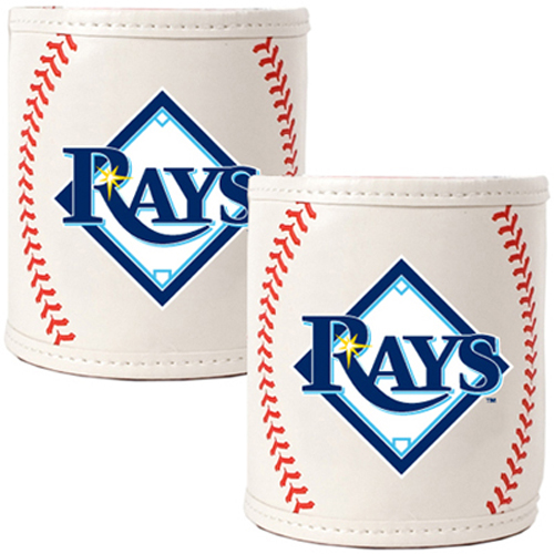 MLB Tampa Bay Rays Baseball 2pc Can Holder Set