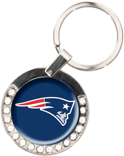 NFL New England Patriots Rhinestone Key Chain