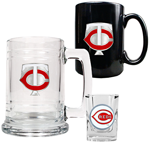MLB Twins Tankard, Coffee Mug & Shot Glass Set
