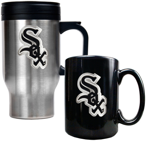 MLB Chicago White Sox Travel Mug & Coffee Mug Set