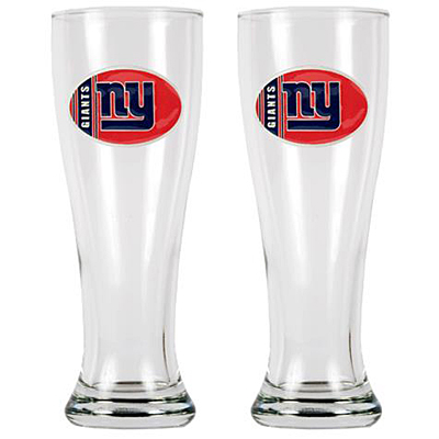 NFL New York Giants 2 Pc Classic Pilsner Glass Set