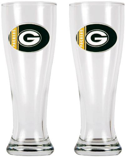 NFL Green Bay Packers 2 Pc Classic Pilsner Set