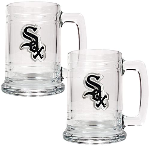MLB Chicago White Sox 2pc Glass Tankard Set