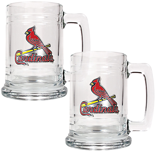 MLB St. Louis Cardinals 2pc Glass Tankard Set