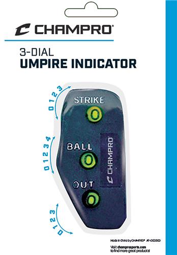 Baseball 3-Dial Traditional Umpire Indicators A041