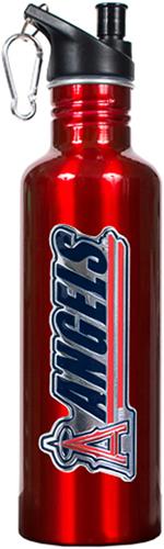 MLB LA Angels Red Stainless Steel Water Bottle
