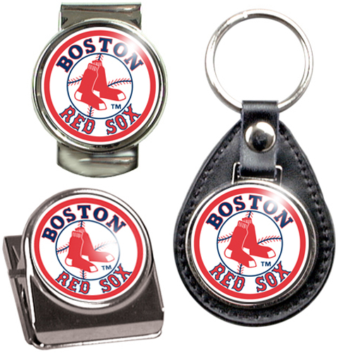 MLB Red Sox Key Chain Money Clip & Magnet Clip Set
