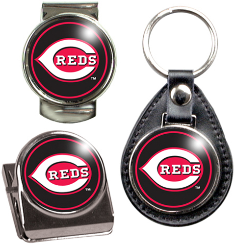 MLB Reds Key Chain Money Clip & Magnet Clip Set