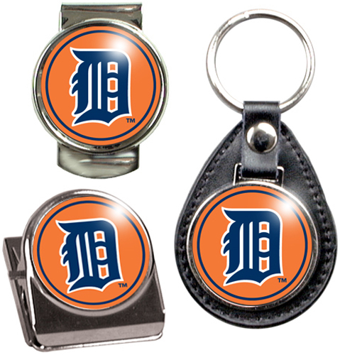 MLB Detroit Key Chain Money Clip & Magnet Clip Set