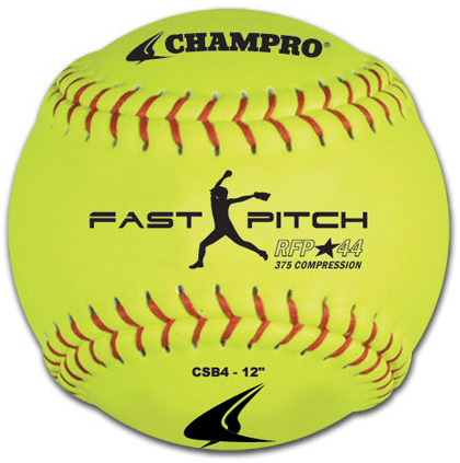 Champro Yellow Recreational Fast Pitch Softballs