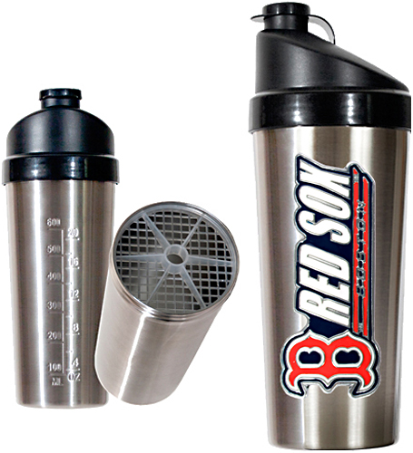 MLB Boston Red Sox Stainless Protein Shaker
