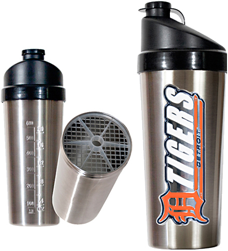 MLB Detroit Tigers Stainless Protein Shaker