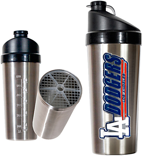 MLB Los Angeles Dodgers Stainless Protein Shaker