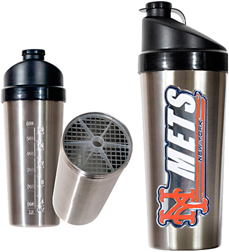MLB New York Mets Stainless Protein Shaker