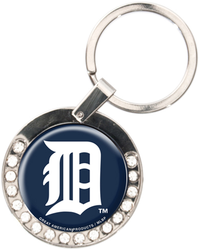 MLB Detroit Tigers Rhinestone Key Chain