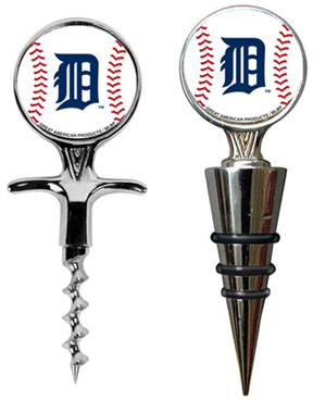 MLB Detroit Tigers Cork Screw & Bottle Topper Set
