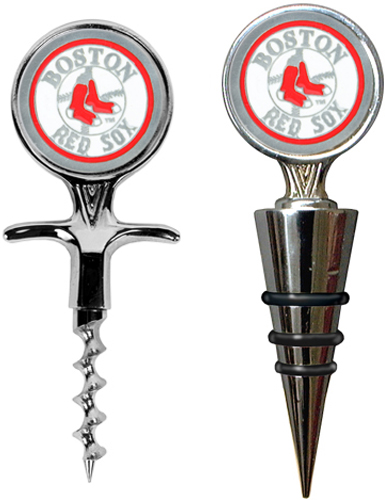 MLB Boston Red Sox Cork Screw & Bottle Topper Set