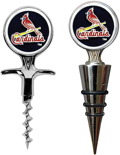 MLB Cardinals Cork Screw & Bottle Topper Set