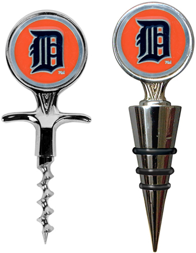 MLB Detroit Tigers Cork Screw & Bottle Topper Set