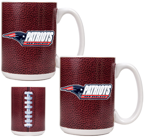 NFL New England Patriots Gameball Coffee Mug Set