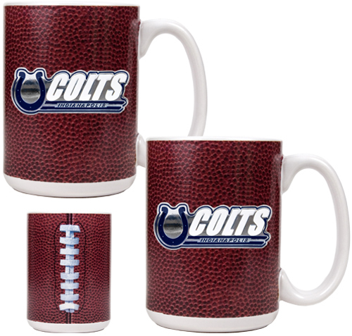 NFL Indianapolis Colts 2pc Gameball Coffee Mug Set
