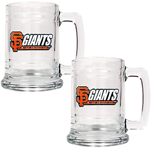 MLB San Francisco Giants 2pc Glass Tankard Set