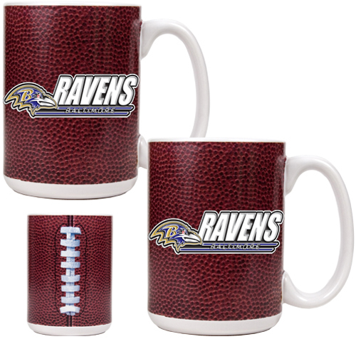 NFL Baltimore Ravens 2pc Gameball Coffee Mug Set