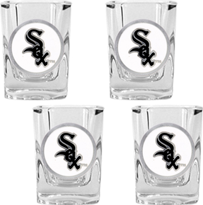MLB Chicago White Sox 4pc Square Shot Glass Set